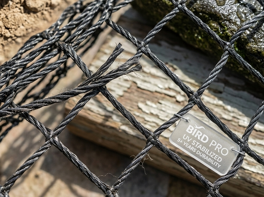 จาะลึกวัสดุตาข่ายกันนก Bird Pro ทนแดด ทนฝน อยู่ได้นานเกิน 5 ปี จริงไหม? พร้อมคุณสมบัติทางวิศวกรรมที่แตกต่าง