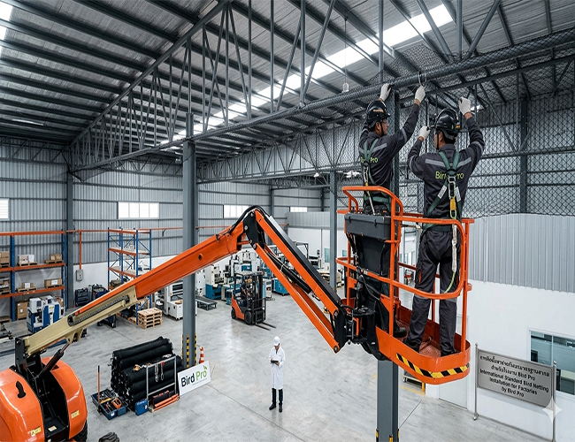 ทำไมโรงงานมาตรฐานสากล (ISO/HACCP) ถึงเลือกใช้ระบบหนามและตาข่ายกันนกแบบถาวรจาก Bird Pro